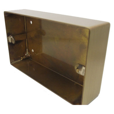 Double Solid Metal Surface Mount Wall Box